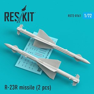 R-23R エイペックス レーダー誘導 空対空ミサイル (2個入り) (プラモデル)
