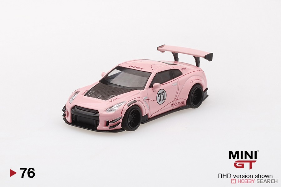 LB WORKS Nissan GT-R R35 Type2 Rear Wing Version 3 Pink Pig (RHD) (Diecast Car) Item picture1