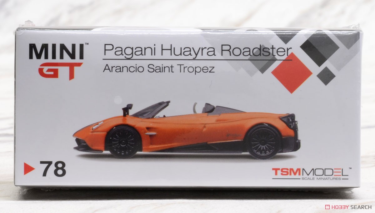 Pagani Huayra Roadster Orange / Black (RHD) (Diecast Car) Package1