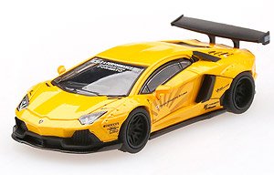 LB WORKS Lamborghini Aventador Volcano Yellow (RHD) (Diecast Car)