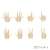 22cm Female Body Hand Parts Set A (Whity) (Fashion Doll) Item picture1