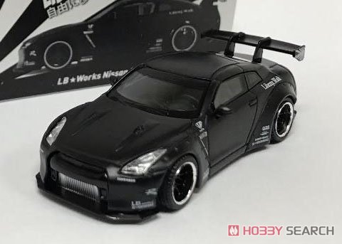 LB Works Nissan GT-R R35 Type I Rear Wing Ver.1 Matt Black USA Limited Edition (Diecast Car) Item picture1