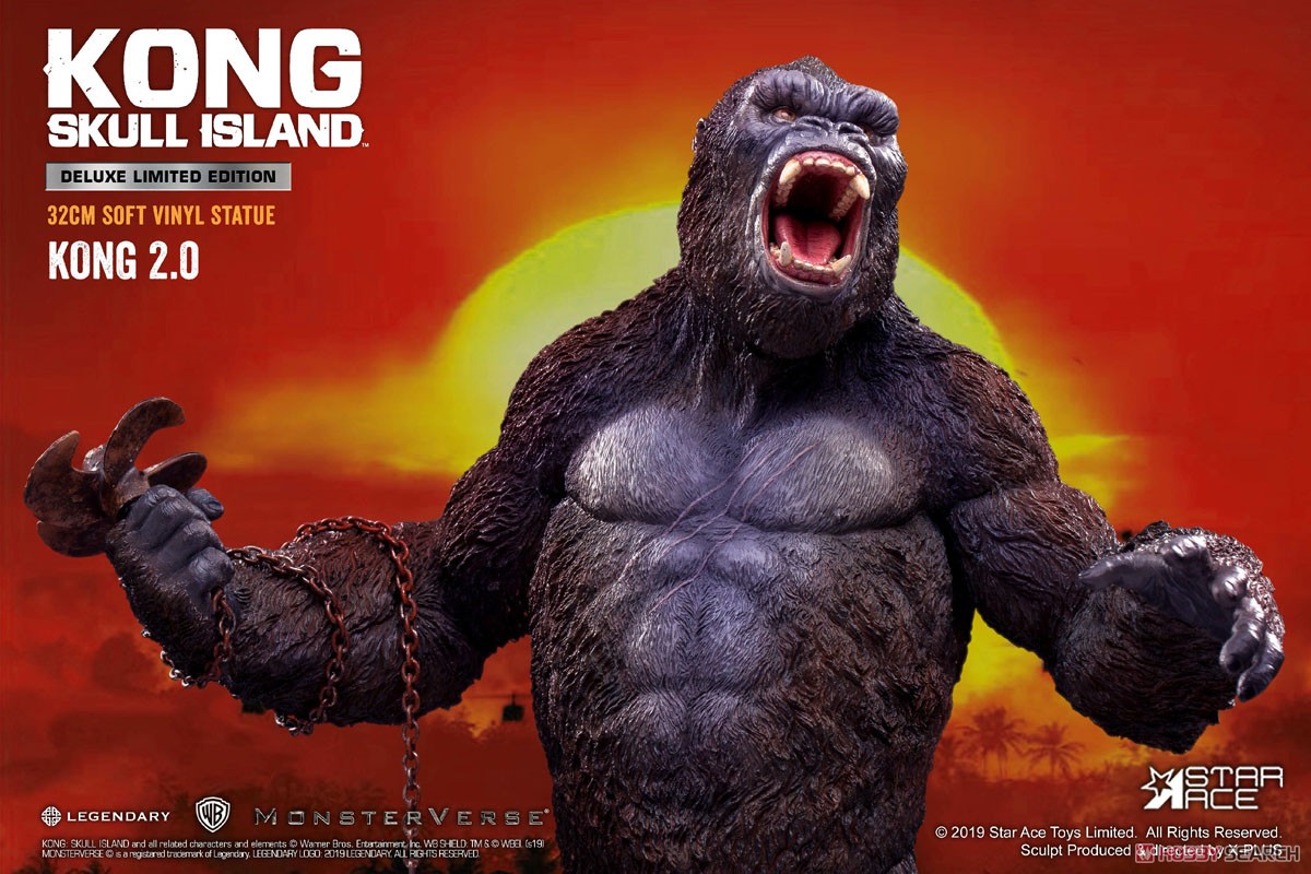 スターエーストイズ 「キングコング：髑髏島の巨神」 コング 2.0 ソフビ スタチュー (デラックス版) (完成品) 商品画像2