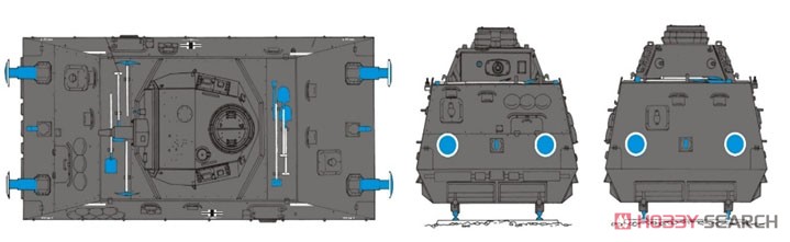 Steyr Schweren Schienenpanzerspahzug s.Sp. Artilleriewagen (Pz.Kpfw.III Ausf.N Turm) (Plastic model) Color2