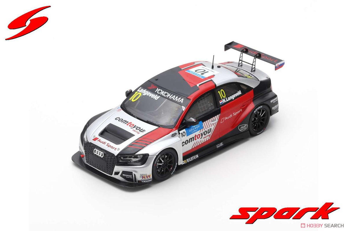 Audi RS3 LMS No.10 Comtoyou Team Audi Sport Race 3 WTCR 2019 Slovakia Ring Niels Langeveld (ミニカー) 商品画像1