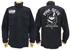 ソードアート・オンライン オルタナティブ ガンゲイル・オンライン ピンクの悪魔 M-65ジャケット BLACK XL (キャラクターグッズ)