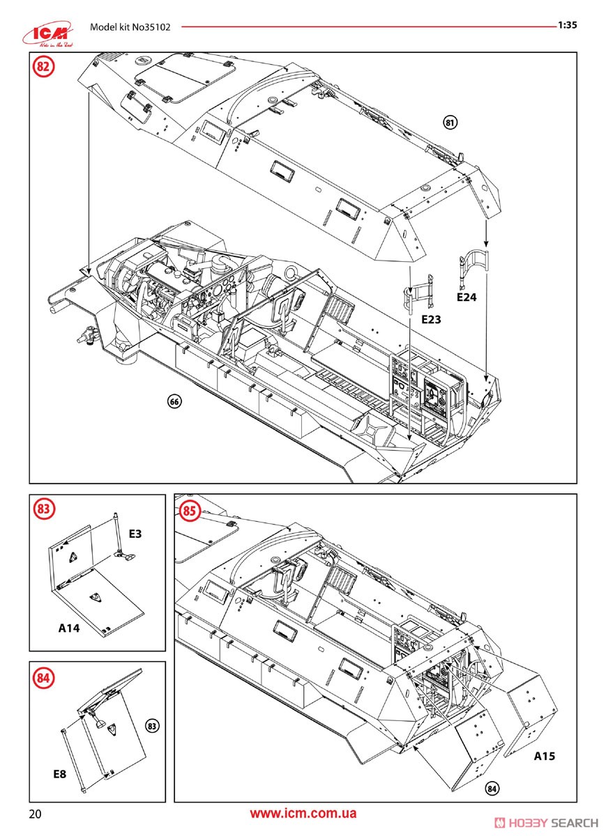 ドイツ Sd.Kfz.251/6 Ausf.A 装甲指揮車 w/クルー (プラモデル) 設計図19
