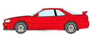 Nissan Skyline GT-R (BNR34) 1999 Active Red (Diecast Car)