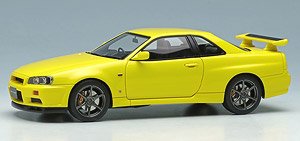 NISSAN SKYLINE GT-R (BNR34) 1999 ライトニングイエロー (ミニカー)