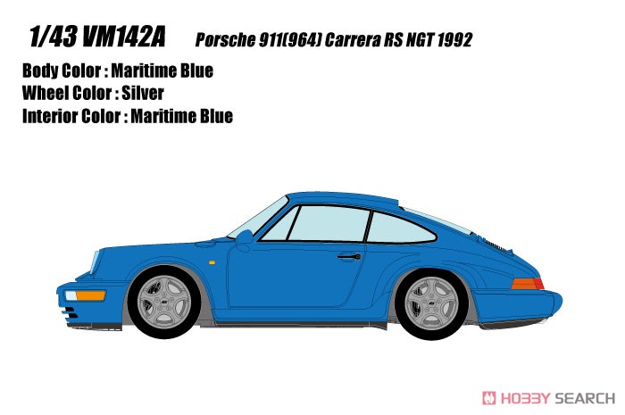 Porsche 911(964) Carrera RS NGT 1992 マリタイムブルー (ミニカー) その他の画像1