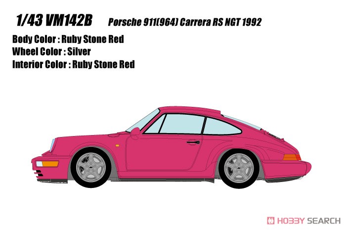 Porsche 911(964) Carrera RS NGT 1992 ルビーストーンレッド (ミニカー) その他の画像1