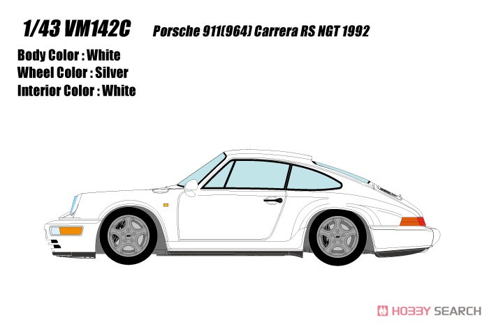 Porsche 911(964) Carrera RS NGT 1992 ホワイト (ミニカー) その他の画像1