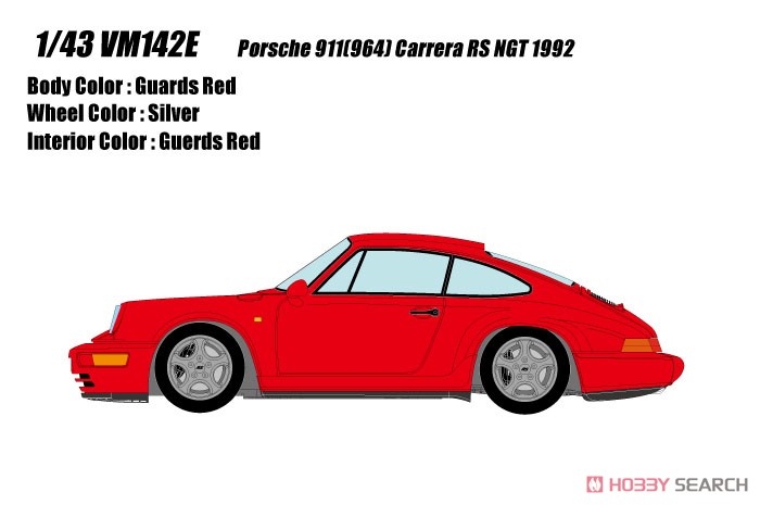 Porsche 911(964) Carrera RS NGT 1992 ガーズレッド (ミニカー) その他の画像1