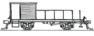 1/80(HO) Type HI600 Freight Wagon Kit (Unassembled Kit) (Model Train)