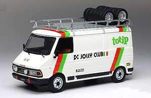 Fiat 242 Assistant Car Totip Jolly Club 1985 w/Roof Rack and Tires (Diecast Car)