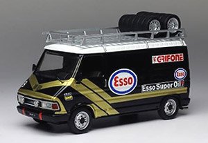 Fiat 242 Assistant Car Esso Grifone 1986 w/Roof Rack and Tires (Diecast Car)