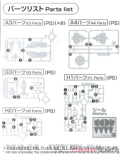 量産型ジオニックソード (HGBD:R) (ガンプラ) 設計図3