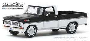 1970 Ford F-100 - Raven Black and Pure White (Diecast Car)