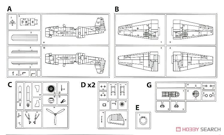 TBF/TBM-1C アベンジャー (プラモデル) 設計図4