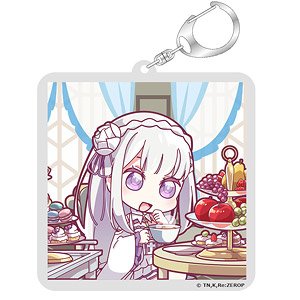 [Re:Zero -Starting Life in Another World-] One Scene Acrylic Key Ring Emilia (Anime Toy)
