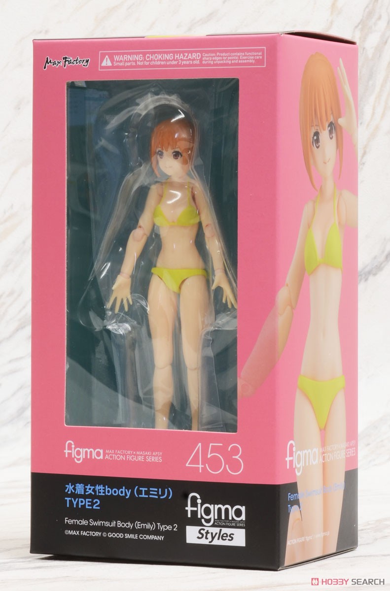 figma 水着女性body (エミリ) TYPE2 (フィギュア) パッケージ1