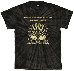 Monster Hunter World: Iceborne Tie Dye T-Shirt Nergigante XL (Anime Toy)