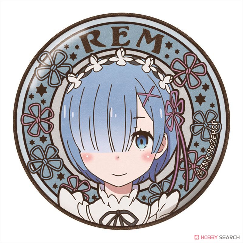 Re: Life in a Different World from Zero Art Nouveau Series Can Badge Rem A (Anime Toy) Item picture1