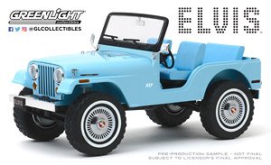 Artisan Collection - Elvis Presley (1935-77) - Jeep CJ-5 - Sierra Blue (Diecast Car)