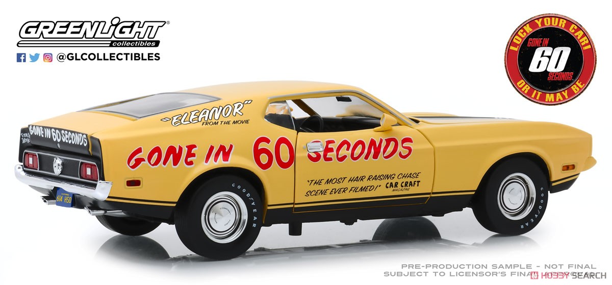 Gone in Sixty Seconds 1973 Ford Mustang Mach 1 `Eleanor` (Post-Filming Tribute Edition) (ミニカー) 商品画像2