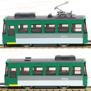 Pocket Line Series Tram (Chibi-den `Tram of My Town`) (2-Car Set) (Model Train)