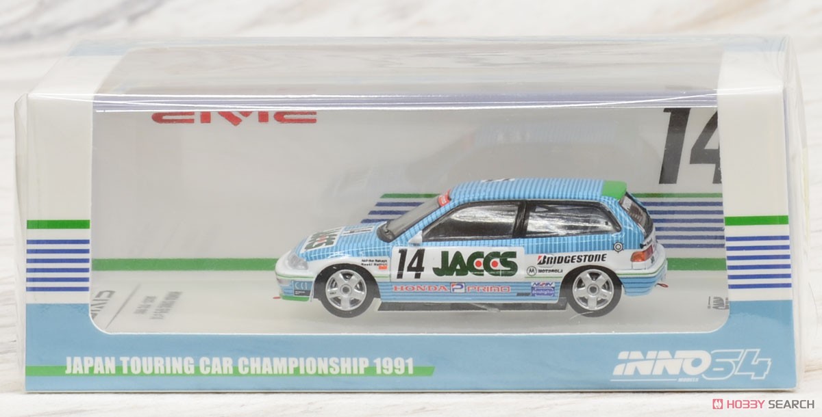 Honda Civic EF9 GR.A #14 `Jaccs` JTC 1991 (Diecast Car) Package1