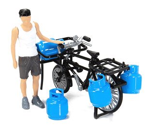 Tiny Bottled LPG Delivery Bicycle (Diecast Car)
