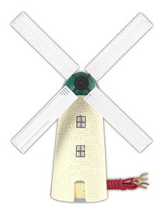 (OO) Operating Windmill (HO Scale) (Model Train)
