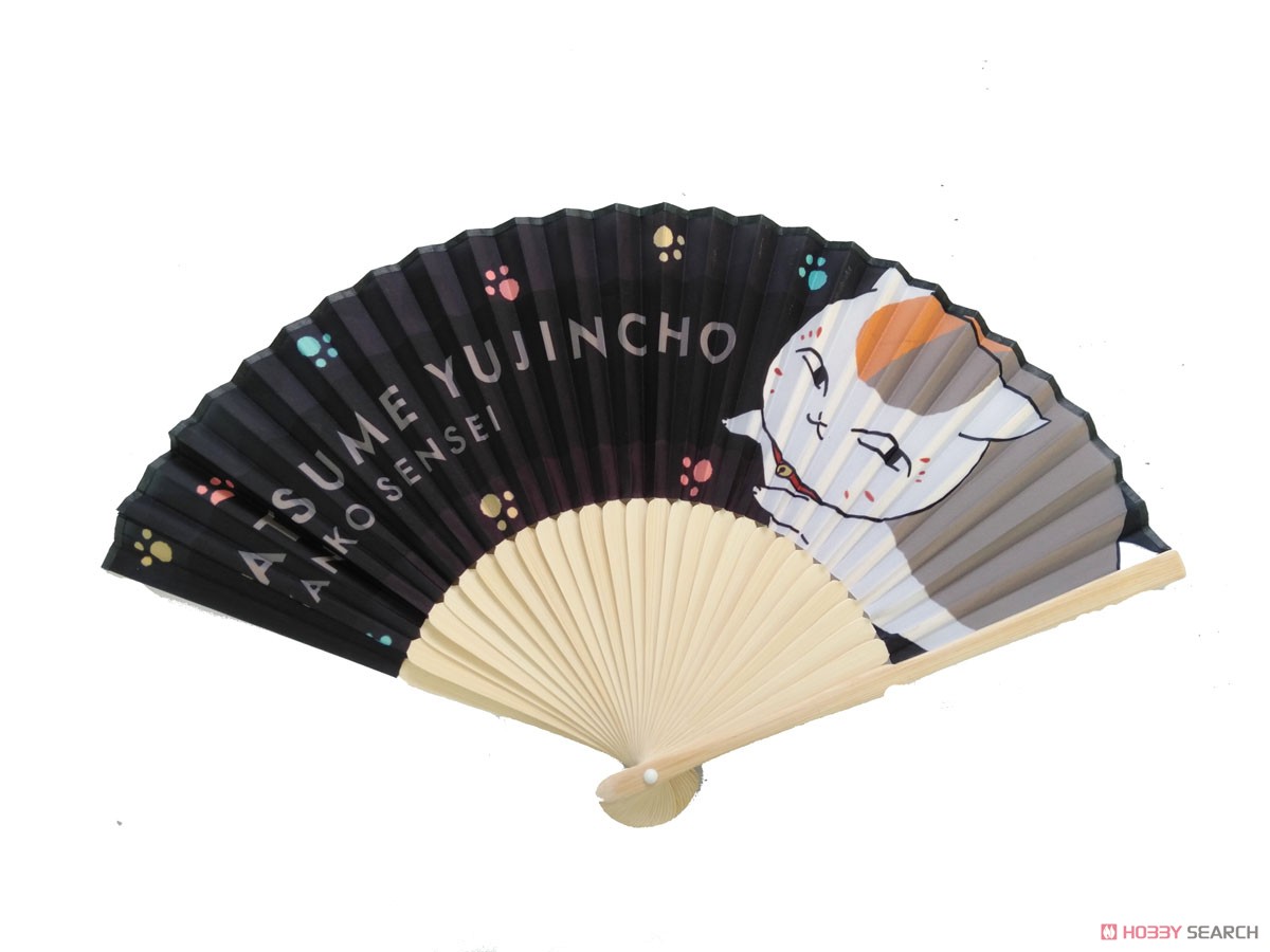 Natsume`s Book of Friends Nyanko-sensei Cloth Folding Fan (Anime Toy) Item picture1