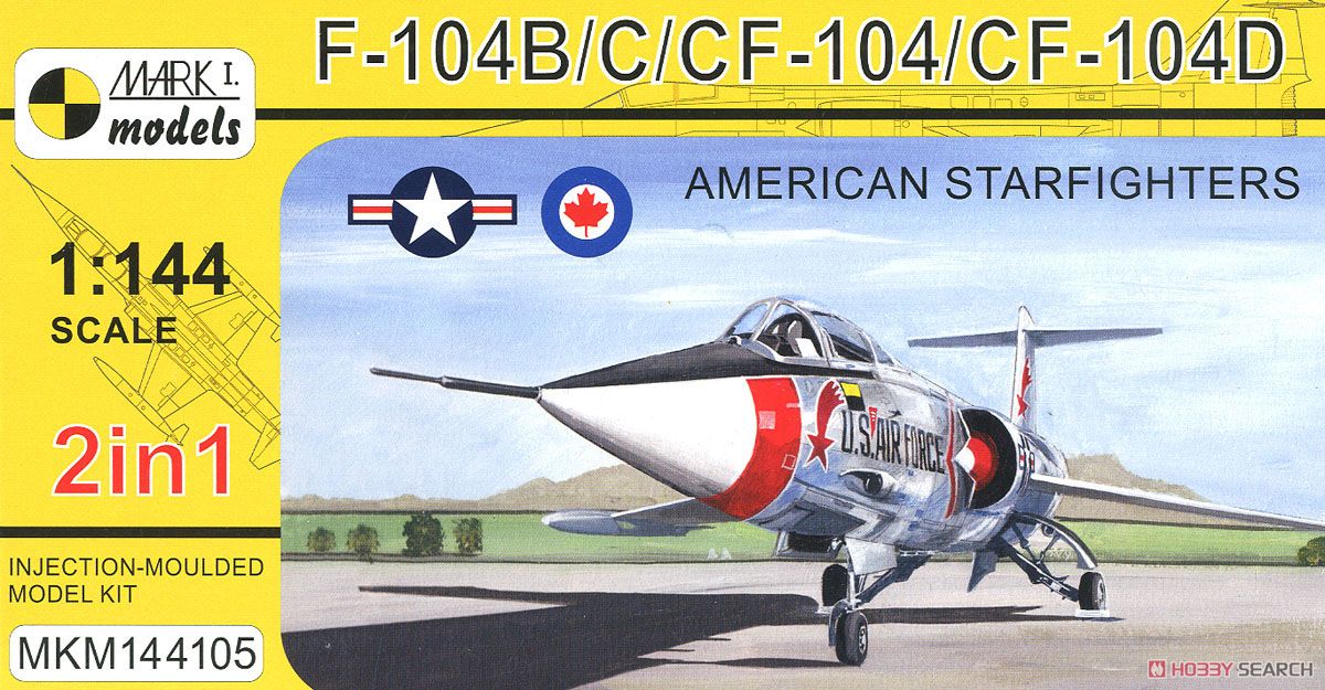 F-104B/C/CF-104/CF-104D 「北米スターファイター」 (プラモデル) パッケージ1