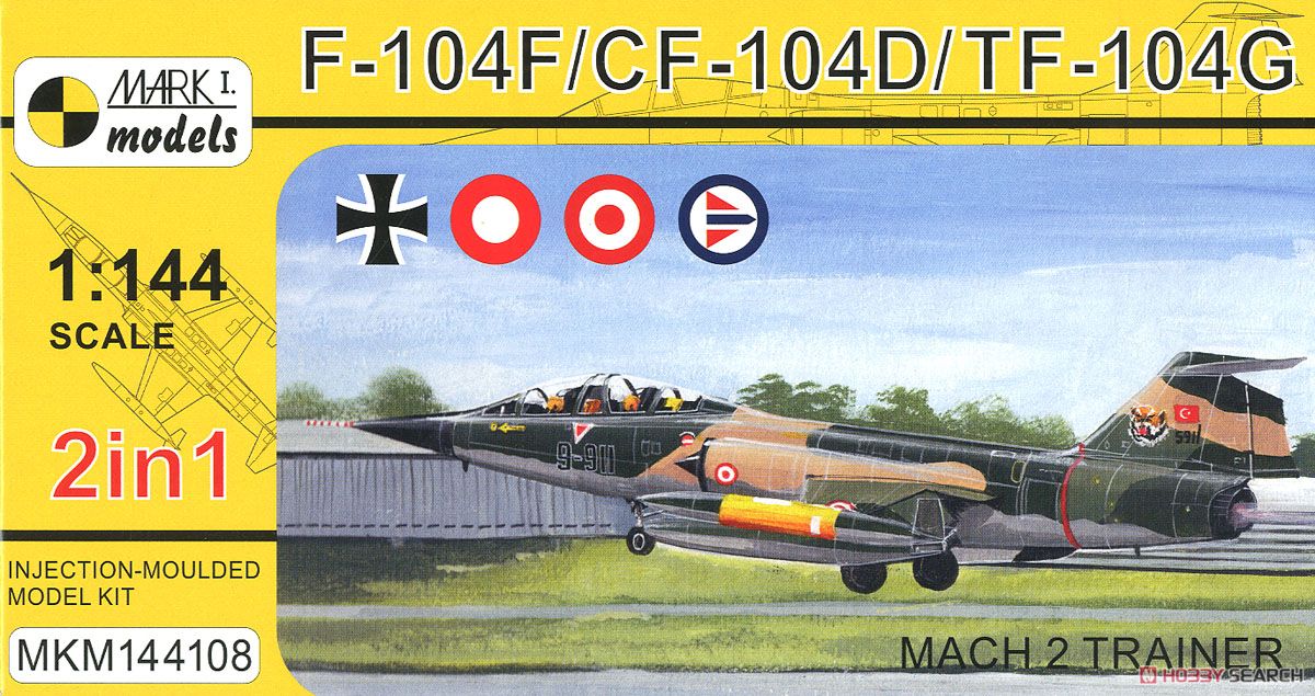 F-104F/CF-104D/TF-104G 「マッハ2トレーナー」 (プラモデル) パッケージ1
