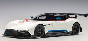 Aston Martin Vulcan (Metallic White / Blue & Red Stripe) (Diecast Car)