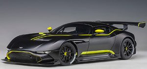 Aston Martin Vulcan (Matte Black / Lime Green Stripe) (Diecast Car)