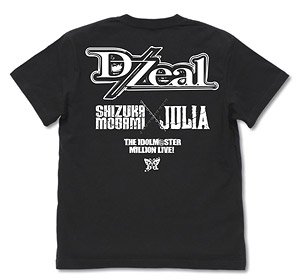 アイドルマスター ミリオンライブ！ D/Zeal Tシャツ BLACK S (キャラクターグッズ)