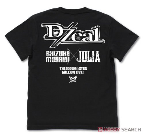 アイドルマスター ミリオンライブ！ D/Zeal Tシャツ BLACK L (キャラクターグッズ) 商品画像1