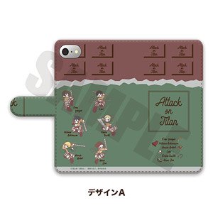 「進撃の巨人」 手帳型スマホケース (iPhoneX/XS) SWEETOY-A (キャラクターグッズ)