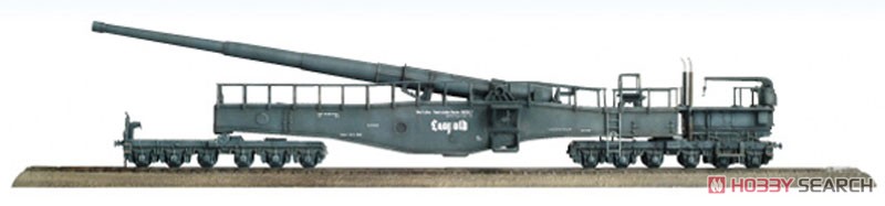 WW.II ドイツ軍 28cm列車砲 K5E `レオポルド` (パンツァーグレイ+ダークイエロー) 2輛セット (プラモデル) その他の画像2