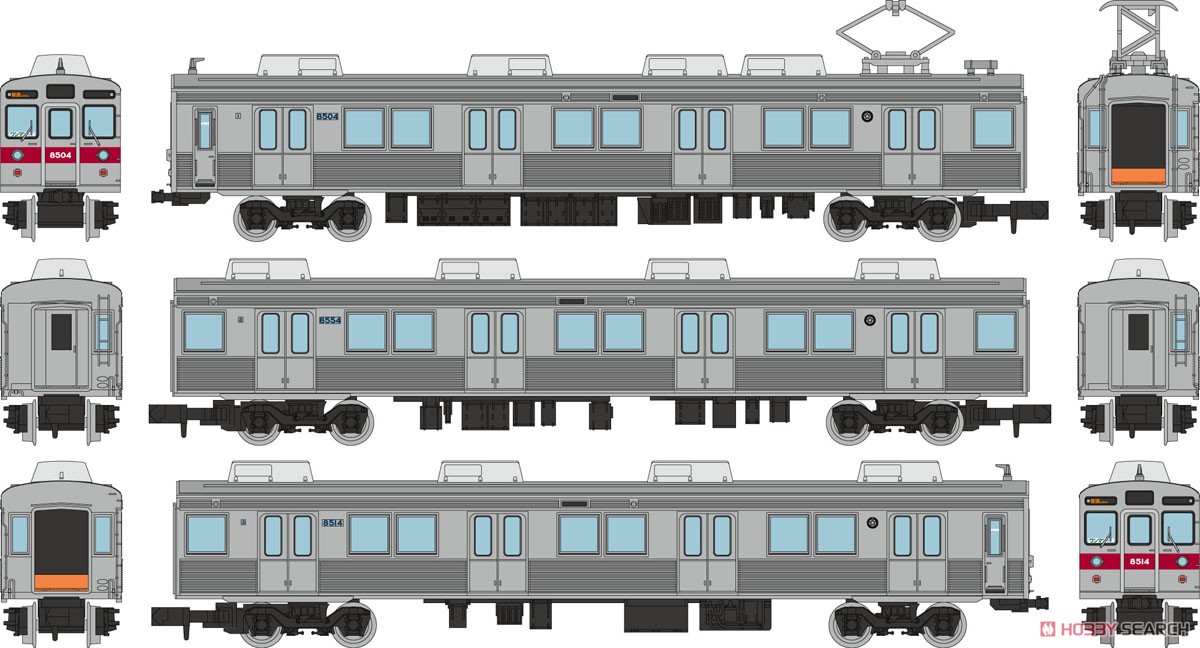 鉄道コレクション 長野電鉄 8500系 (T4編成) (3両セット) (鉄道模型) その他の画像1