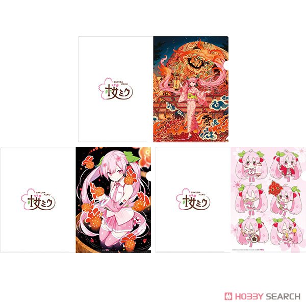 「弘前ねぷたまつり」×「桜ミク」 クリアファイルセット (キャラクターグッズ) 商品画像1