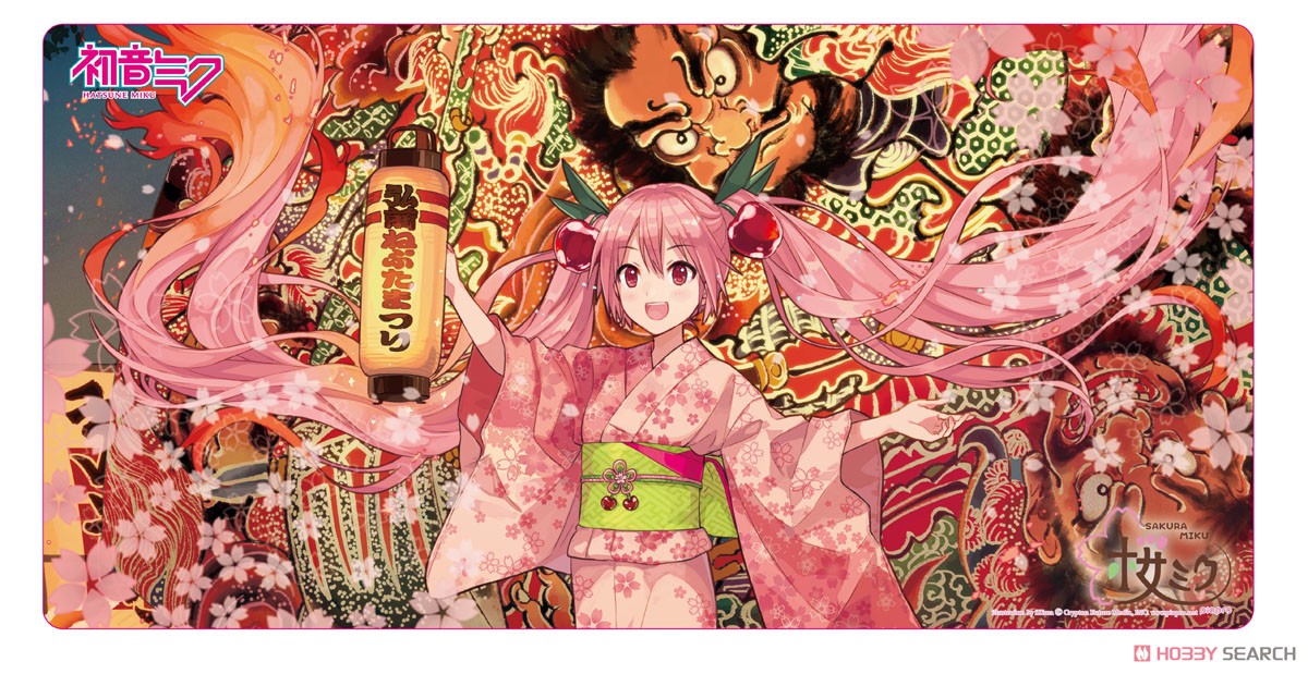 「弘前ねぷたまつり」×「桜ミク」 プレイマット ill.by iXima (カードサプライ) 商品画像1
