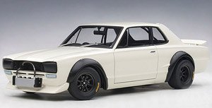 Nissan Skyline GT-R (KPGC10) Racing 1972 (White) (Diecast Car)