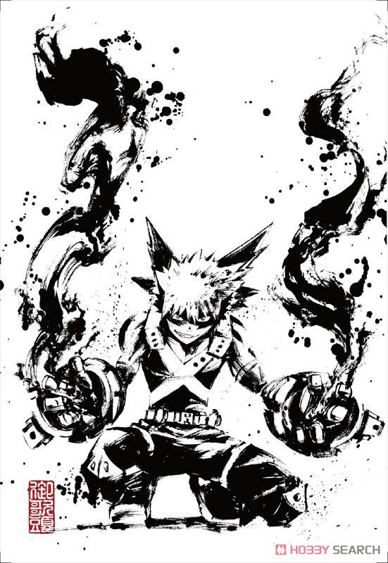 My Hero Academia Washi Post Card Set Ink Wash Painting (Anime Toy) Item picture2