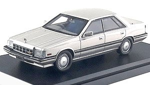 NISSAN LAUREL 4DOOR HARDTOP V20 TURBO MEDALIST (1984) シルバーメタリック (ミニカー)