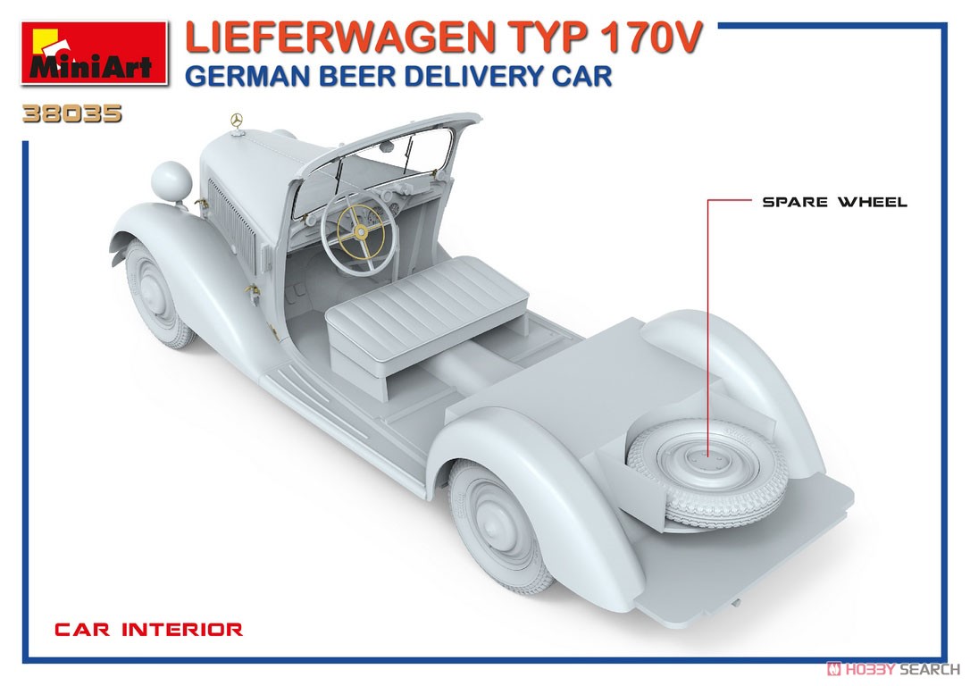 ドイツビール配達業務用車 (LIEFERWAGEN タイプ170V) (プラモデル) その他の画像12