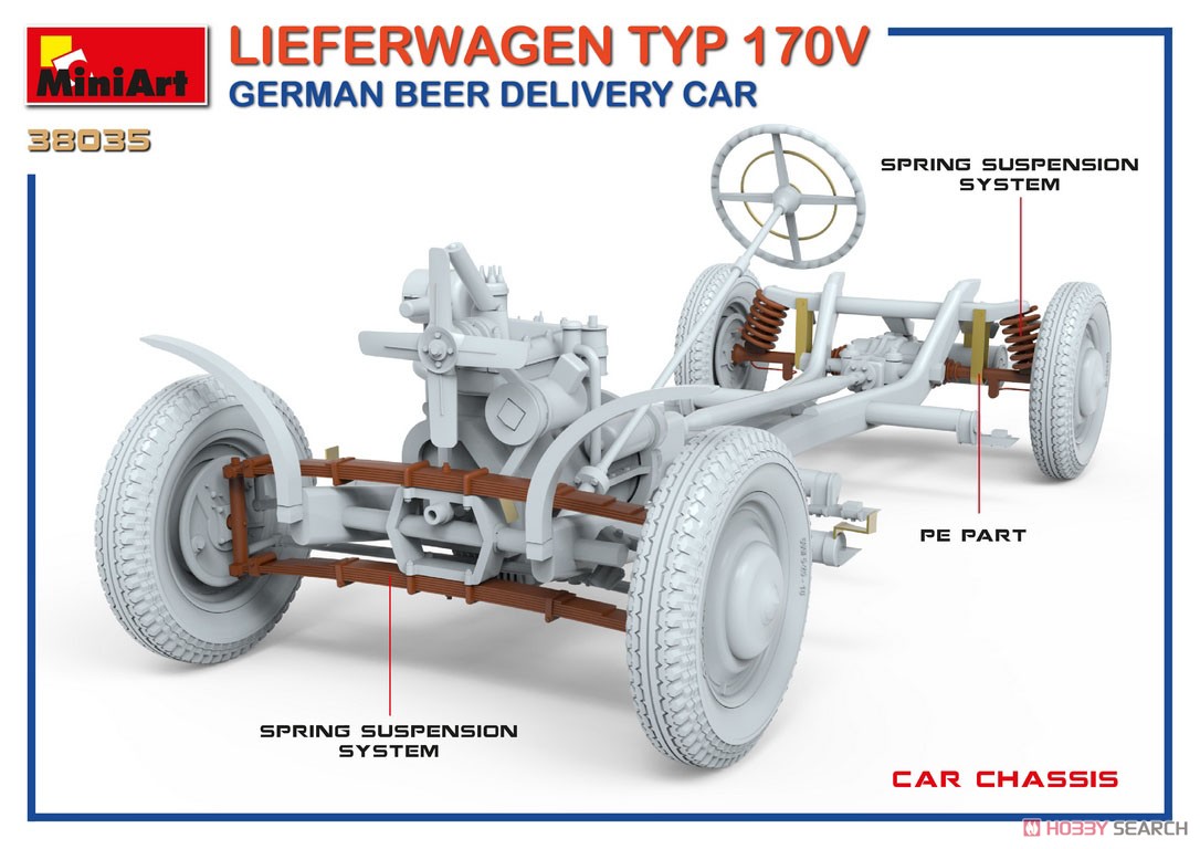 ドイツビール配達業務用車 (LIEFERWAGEN タイプ170V) (プラモデル) その他の画像13